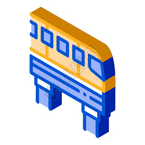 符号颜色公共交通单轨矢量图图片