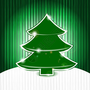 eps10矢量圣诞树抽象的背面有条纹图片