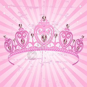 公主的王冠以弧形圆背景图片