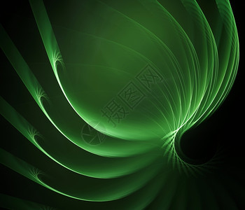 swirly绿色分形计算机生成了此图像图片