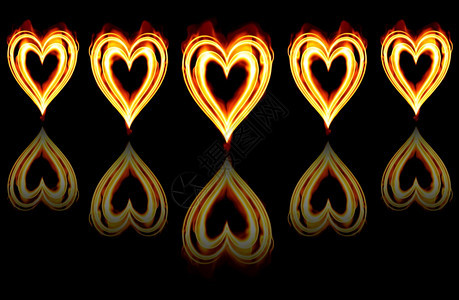 燃烧的心火焰象征着燃烧的激情和爱背景图片