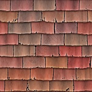 屋顶砖块大的红色屋顶砖块或作为背景的闪烁图像图片
