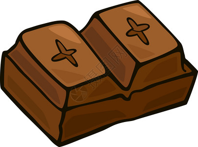 巧克力块插图背景图片