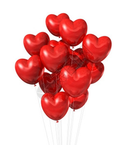 白色的红心形气球valenti白日符号色的红心形气球图片