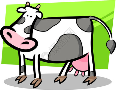 可爱农场奶牛的漫画图图片