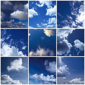 天空集合图片