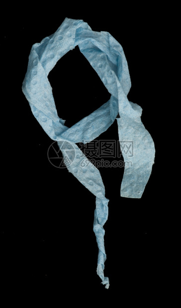 蓝围巾折纸风格图片