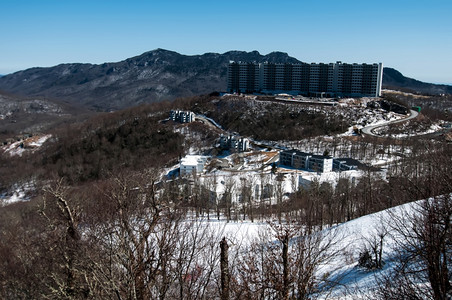 冬季村庄雪景图片