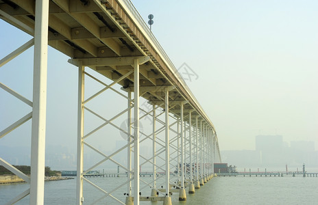 佛山千灯湖maco的sivn桥这是世界和最大的双混凝土桥宽背景
