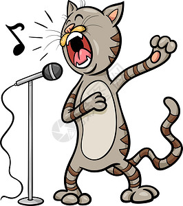有趣的唱歌猫图片
