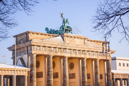 德国柏林勃兰登堡门景观图片