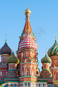 俄罗斯画的圆顶圣巴西尔和大教堂图片