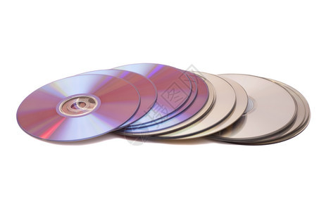 白色背景的cd圆形ampdv磁盘图片