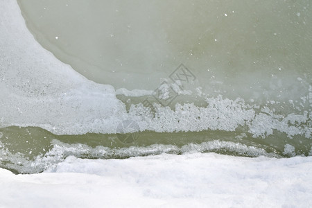 与河水和雪不同的冰质图片