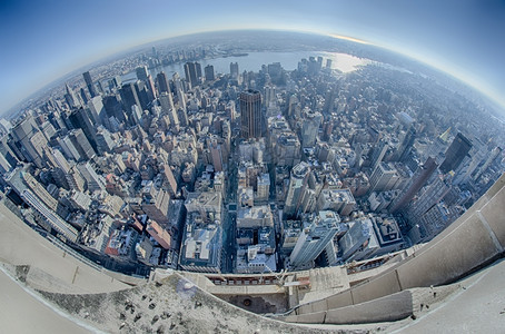纽约市曼哈顿黑色高清图片素材