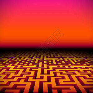 使用橙色迷宫环状的时空尼龙风景图片