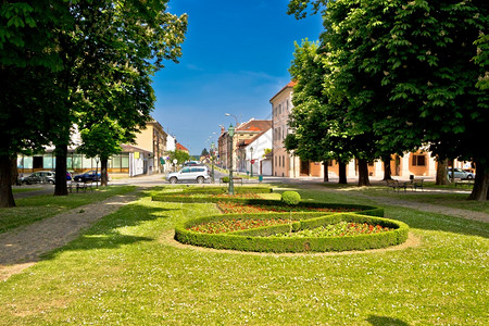 北croati北部bjelovar镇公园和广场图片