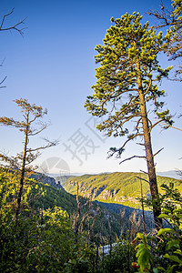 林维尔峡谷的鹰标山岩石风景图片