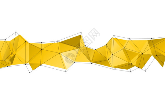 多面低模矢量抽象现代模板长三角趋势横幅多边矢量插图设计图片