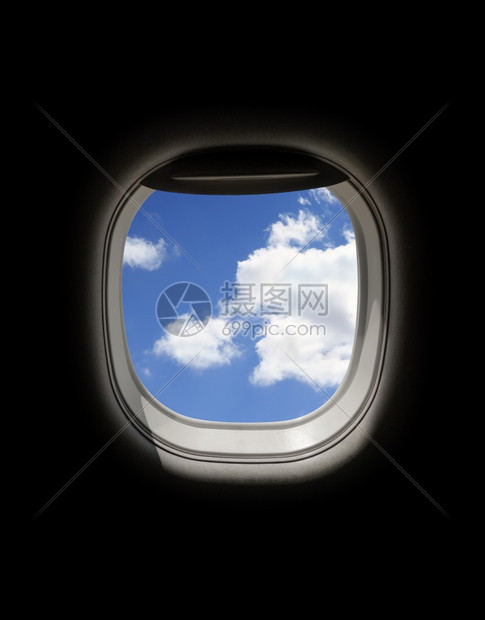 飞机窗口外的风景图片