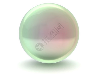 3d白底玻璃球3d插图图片
