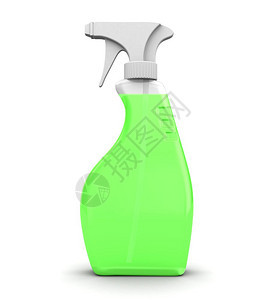 3d说明装有绿色液体的喷雾瓶图片