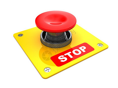 3d显示大红按钮带有stop标题图片