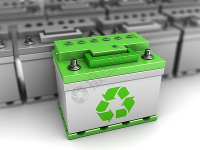 3个绿色能源汽车电池选择概念插图图片