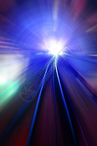 夜晚的快速运动灯抽象的未来背景速度运动灯图片