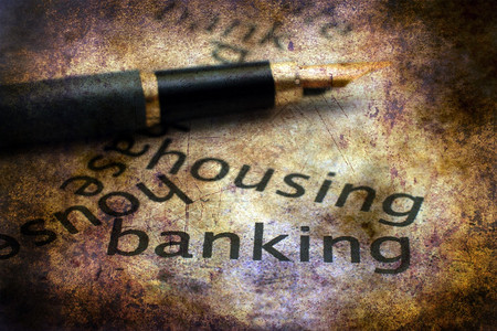 住房和银行业务概念背景图片