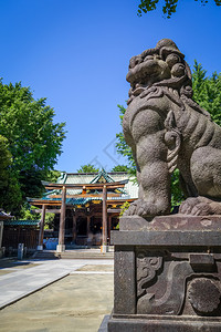 乌希济玛神庙的狮子雕像图片