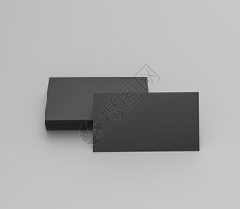 黑名片空白模型板3d伪证图片