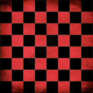 模拟红色棋盘抽象背景的插图图片