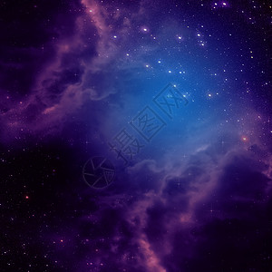 带有紫云的空间背景紫云和恒星抽象背景图片