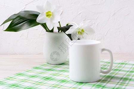 白色杯子模型绿餐巾纸杯子绿色子模型绿色餐巾杯子图片