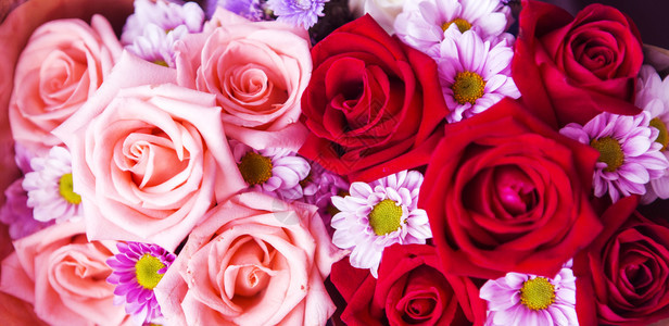 美丽的玫瑰墙由彩色纸制成情人节日背面由彩色纸制情人节日背景图片