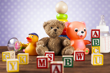 儿童玩具和玩具熊图片