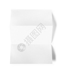 空白折叠背景上孤立的一张4纸表格模拟板空白折叠张纸表格模拟板图片