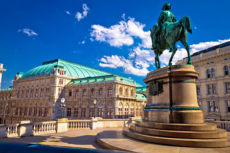 Viena州歌剧院广场和建筑景观奥地利首都图片