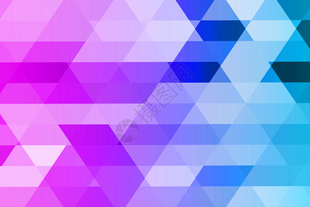 蓝色紫调几何形状的抽象模组图片