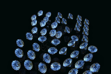 3d钻石以黑色背景制作3d钻石以黑色背景制作图片