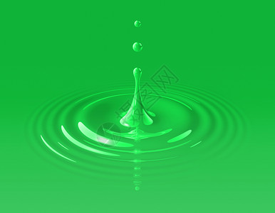 绿色涂料喷洒和波纹3插图图片