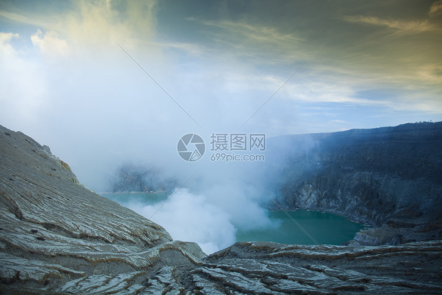 火山伊延雅瓦印地安闪亮多彩的生动主题图片