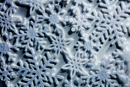 蓝冰背景有雪花圣诞节和冬季概念蓝冰背景有雪花图片