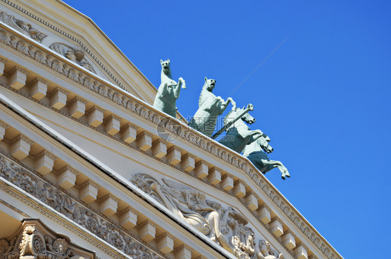 在莫斯科俄罗大剧院的外表股市形象图片