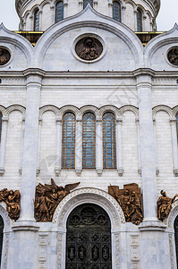 莫斯科的救世主基督大教堂的白色理石图片