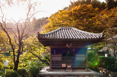 201年8月9日美哈希德拉寺庙位于山中建六世纪以樱花和秋叶闻名图片