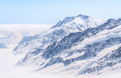 巨大的冰河山地雪的风景苏维埃兹兰背景图片