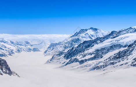 巨大的冰河山地雪的风景苏维埃兹兰背景图片