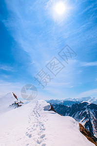 耶加雪菲蒙特勒附近的松树高山一部分背景